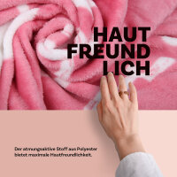 Kuscheldecke ``Sprüche``, ca. 130x160cm 2 fach sort.