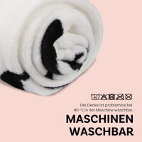 Kuscheldecke ``Sprüche``, ca. 130x160cm 2 fach sort.