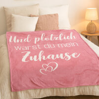 Kuscheldecke ``Sprüche``, ca. 130x160cm
