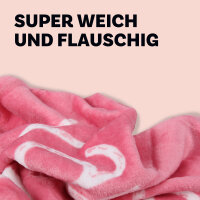 Kuscheldecke ``Sprüche``, ca. 130x160cm