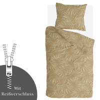 Bettwäsche-Set Byrklund 135x200cm Sunny Palms Yellow