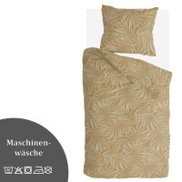 Bettwäsche-Set Byrklund 135x200cm Sunny Palms Yellow