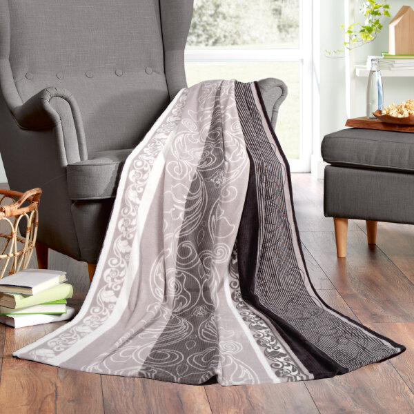 Mikrofaser Flauschdecke Ornament 150x200cm