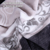 Mikrofaser Flauschdecke Ornament 150x200cm