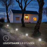 Solar Laterne Schwarz 38 cm hoch