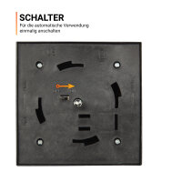 Solar Laterne Schwarz 38 cm hoch