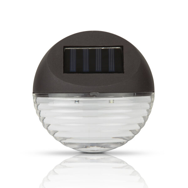 Solar LED Zaunlampe 11cm Ø