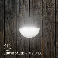 Solar LED Zaunlampe 11cm Ø