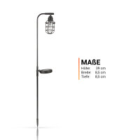 Solar LED Laterne Vintage 12 x 7 x 78,5cm (R)