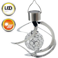 Solar Kugellampen Haken Farbwechsel, 18x26cm rund