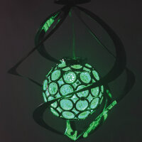 Solar Kugellampen Haken Farbwechsel, 18x26cm rund