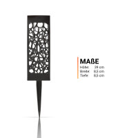 Solar Stecklampe Schwarz 28,5 cm (R)