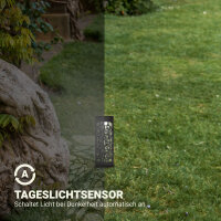 Solar Stecklampe Schwarz 28,5 cm