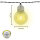 SOLAR LED-Lichterkette mit Glühbirnen, warmweiß 10 Birnen