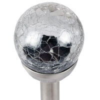 LED Solar Leuchte Glaskugel