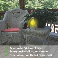 Solar LED Laterne Dia 11 x 23,5cm