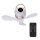 Mobiler Deckenventilator (AKKU) weiß, Ø26cm, mit Aufhänger
