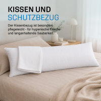 Seitenschläferkissen 40x140cm - mit Mikrofaserbezug
