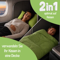 Verwandlungsdecke 2 in 1 sortiert, 50x50cm Kissen/135x200cm Decke