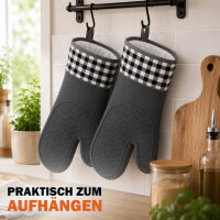Silikon Ofenhandschuh 1 Stück - Grau