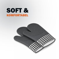 Silikon Ofenhandschuh 1 Stück - Grau