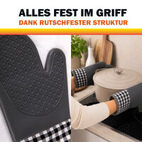 Silikon Ofenhandschuh 1 Stück - Grau