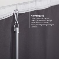Schleuderstab Aluminium 9mm - Gardinenstab Transparent 100cm