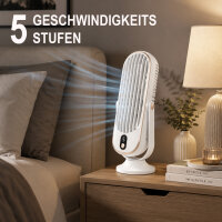 Ventilator Tisch "AKKU" Weiß