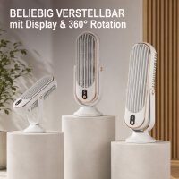Ventilator Tisch "AKKU" Weiß