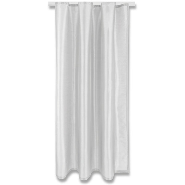 Dekoschal Alessia Universalband hellgrau - silber 140x245cm