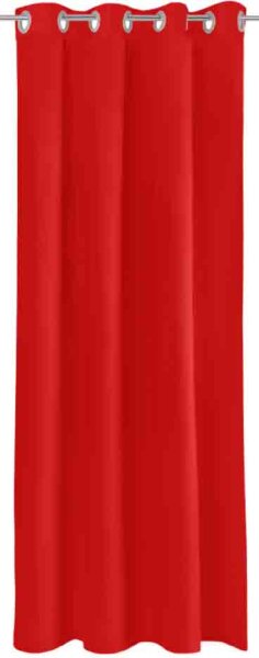 Verdunkelungsgardine mit &Ouml;sen, ca. 270x245cm ( Rot )