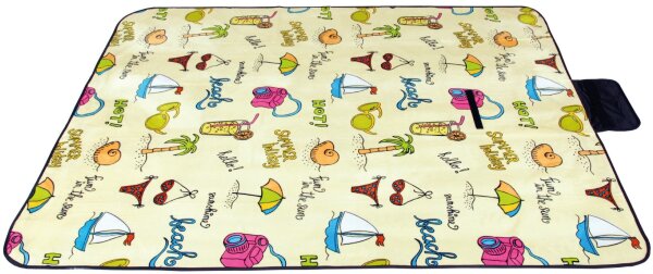 Picknickdecke Fotodruck 120x80 cm Beach