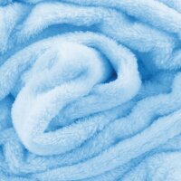 Mikrofaser Decke blau - babyblau 220x240 cm (R)