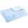 Mikrofaser Decke blau - babyblau 220x240 cm (R)