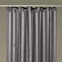 Dekoschal Streifen halbtransparent Universalband 140x 245cm anthrazit - dunkelgrau