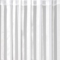 Dekoschal Streifen halbtransparent Universalband 140x 245cm weiß - perlweiß
