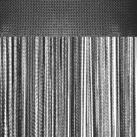 Fadenvorhang Metallic-Effekt 140x250cm ( Anthrazit )