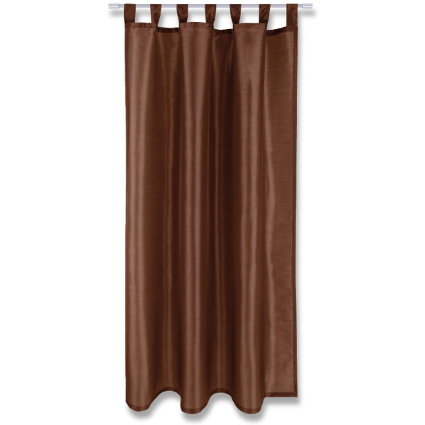 Dekoschal Alessia Schlaufenschal braun - schokobraun 140x145cm