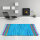 Flickenteppiche Tonal 140 x 200cm blau - dunkelblau (R)