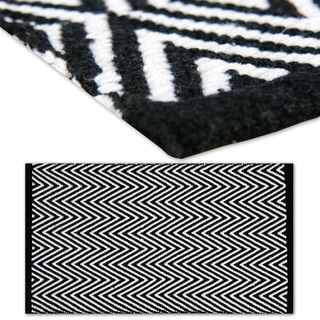 Teppiche black & white 60x90 cm Zigzag