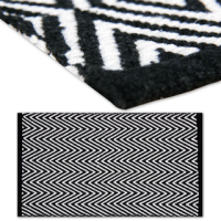 Teppiche black & white 60x90 cm Zigzag