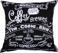 Baumwollkissenhülle 40x40 Schwarz