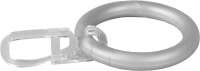 Ringe mit Faltenleghaken f&uuml;r Stilgarnituren bis 16mm 20 Teile ( Silber )
