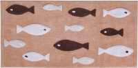Badematte&quot;Fish&quot;ca.60x120cm,h.braun,wei&szlig;,b...