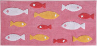 Badematte&quot;Fish&quot;ca.60x120cm,rot, orange,pink 1600g
