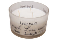 Dreidocht-Duftkerze "Coconut-Limes"Ø130mm