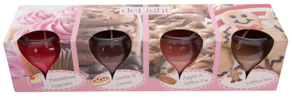 Duftkerzen 4er Pack "Bakery Selection"