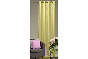 Dekoschal Streifen halbtransparent Ösenschal 140x 245cm grün - apfelgrün