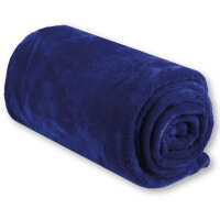 Mikrofaser Decke blau - mittelblau 210x280 cm (R)
