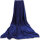 Mikrofaser Decke blau - mittelblau 210x280 cm (R)